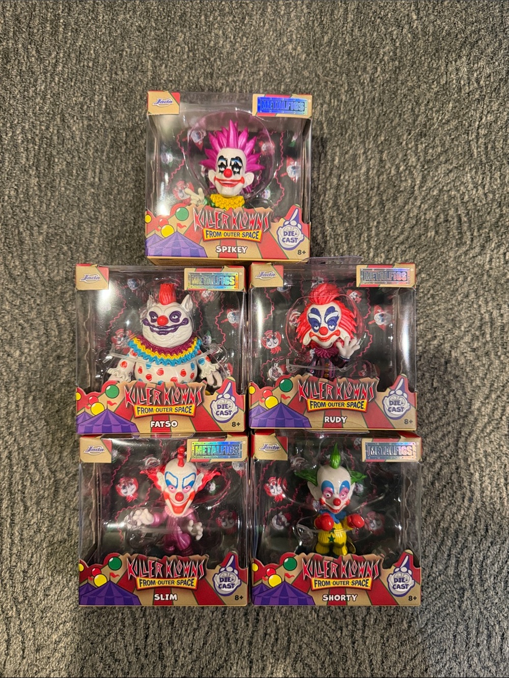 Killer Klowns From Outer Of Space Complete Collectible Clown Figures Set Of 5